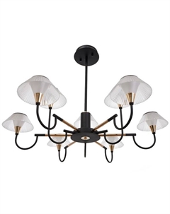 Люстра 1695/9 LED 216 Вт 3000-6000К черно-золотой 95×95×113 см Bayerlux