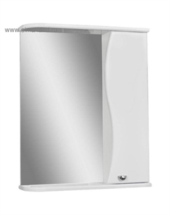 Зеркало шкаф для ванной комнаты «. Волна 55», левый, 566×700 мм Айсберг