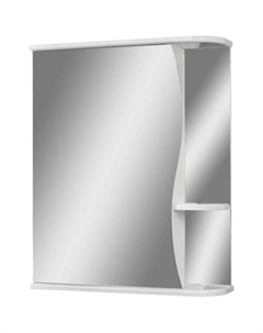Зеркало шкаф для ванной комнаты « Волна 1-55», левый, 566×700 мм Айсберг