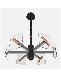 Люстра 1700/6 LED 60 Вт 3000-6000К черный 47×47×57 см Bayerlux