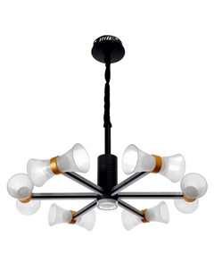 Люстра 1699/6 LED 100 Вт 3000-6000К черный 73×73×60 см Bayerlux