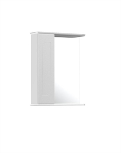 Зеркало шкаф для ванной комнаты «Радуга 50», левый/правый, цвет белый Айсберг