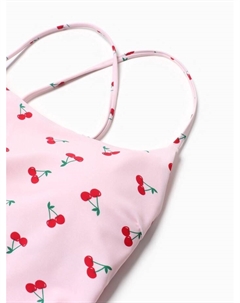 Купальник женский слитный с открытой спиной «Вишня», размер XS Mist