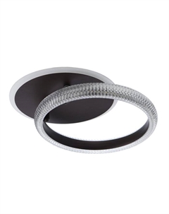 Люстра с ПДУ 1142/1 LED+подсветка 68 Вт 3000К-6000К диммер кофе 41.5×34×10 см Bayerlux