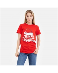 Футболка женская "Merry Christmas" р. 40-42 Kaftan
