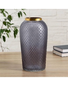 Ваза «Киркинес», 2.5 л, d=8.5 см, 26×13 см, стекло, черничный Evis