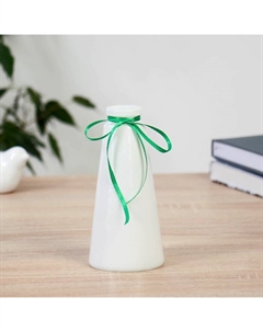 Ваза «Волшебные мгновения», 210 мл, d=3.5 см, d=7.5 (дно), h=15 см, стекло, белая Evis