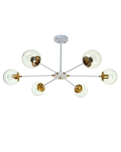 Люстра "Даллас" 6х40Вт E27 белый-золото 83х83х35 см Bayerlux
