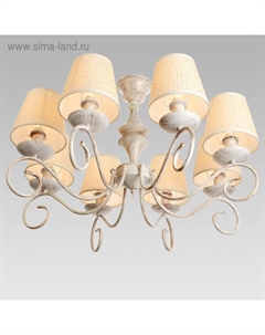 Люстра "Джема" 8х40Вт E14 золото патинированное 68х68х65 см Bayerlux