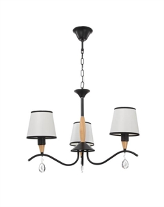Люстра "Брюссель" 3x60Вт E14 черный 58х58х85 см Bayerlux