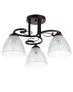 Люстра Ласни 3хE27 40Вт венге 45х45х28 см Bayerlux