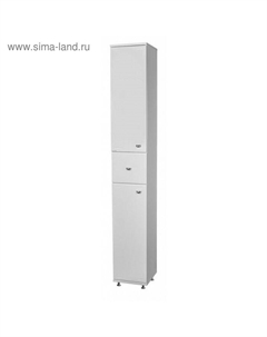 Пенал напольный «. Классик 30», с верхним ящиком, левый, 300×316×2000 мм, цвет белый Айсберг