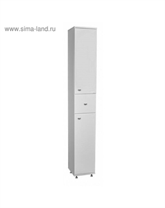 Пенал напольный «. Классик 30», с верхним ящиком, правый, 300×316×2000 мм, цвет белый Айсберг