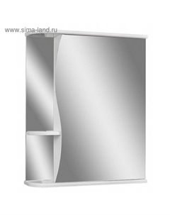 Зеркало шкаф для ванной комнаты «. Волна 1-50», правый, 516×700 мм Айсберг
