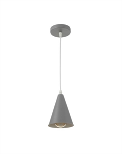Светильник Подвес «Конус» 1×40 Вт E27 серый 12×12×16-96 см Bayerlux