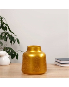 Ваза «Эльвит Бельгия-1», 4 л, d=10 см, 20×19 см, стекло, золотая Evis