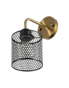 Бра «Вайна» Е27 40 Вт черный 13×12×16 см Bayerlux