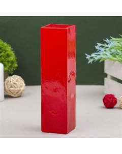 Ваза «Пять вечеров», прямая, 330 мл, 21×5.5×5.5 см, стекло, красная Evis