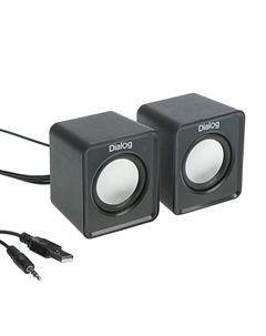 Компьютерные колонки 2.0 Dialog Colibri AC-02UР, 2х3Вт, USB, черные