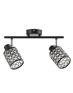 Люстра «Моки» 2хЕ14 40 Вт черный 40×19 см Bayerlux