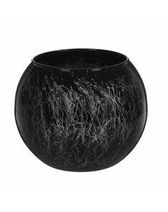 Ваза «Паутинка-2», шаровая с декором, 1.7 л, 13×15.7 см, стекло, МИКС Evis