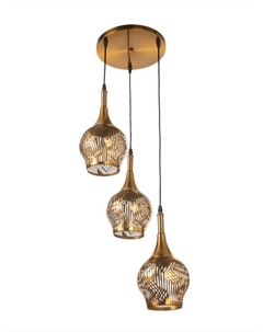 Светильник потолочный Nicole, 3×40 Вт, Е27, медь, 37×37×25 см Bayerlux