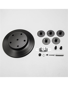 Комплект для светильника "Паук-5" черный 20×20×4 см Bayerlux