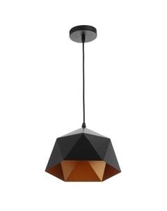 Светильник «Антер» E27 40 Вт черный-золото 21×21×15-115 см Bayerlux