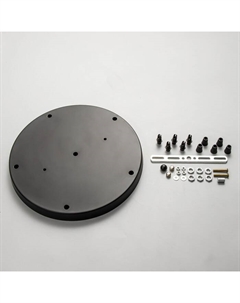 Основание для светильника "Круг-5" черный 29,5х29,5х2,5см Bayerlux