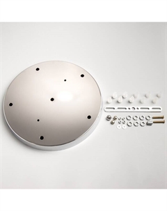 Основание для светильника "Круг-5" хром 29.5×29.5×2.5 см Bayerlux