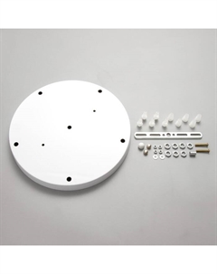 Основание для светильника "Круг-5" белый 29.5×29.5×2.5 см Bayerlux