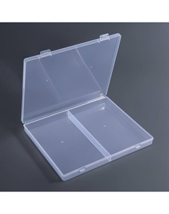 Органайзер для хранения мелочей, 56 ячеек, 21×17.2×2.5 см, прозрачный Qf