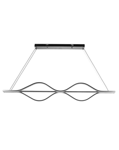 Светильник «Волны нео» 3LED 100 Вт 3 режима черный 15×120×8-85 см Bayerlux