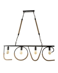 Светильник "LOVE" 4хЕ27 черный 100х3х31-100см Bayerlux
