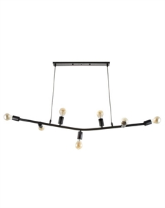 Люстра "Сканди" 7x40Вт E27 черный 110х150 см Bayerlux