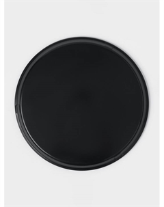 Поднос прорезиненный круглый, d=35 см, чёрный Hanna knövell