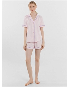 Комплект домашний женский розовый в клетку Mark formelle