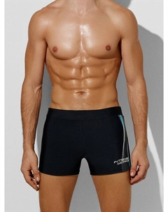 Шорты для плавания мужские черные с надписью "intense workout" Mark formelle