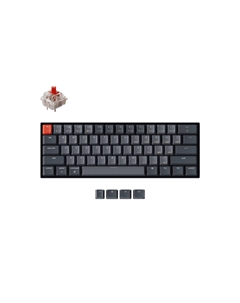 Беспроводная клавиатура Keychron K12 Grey, RGB, Gateron G pro Red Switch, RU (K12-B1-RU)