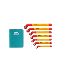 Набор ключей накидных изогнутых диэлектрических THKISPA0702 (7 шт) Total