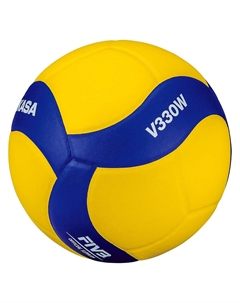 Мяч волейбольный V330W (размер 5, желтый/синий) Mikasa