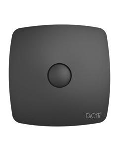 Вентилятор накладной RIO D100 обр.клапан Matt black Diciti