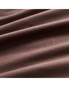 Простыня Евро поплин 216х240 mocca ТТ-00232772 Uniqcute