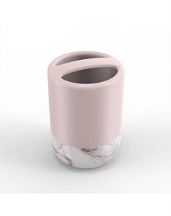 Стакан для зубных щеток настольный, розовый, керамика, FORA TRENDY FOR-TR042 Fora