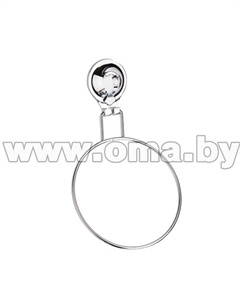 Вешалка для полотенца, 26*15,5*4, Кольцо, пластик, хром, на присоске Fora TRIUMF, арт. T011