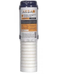 Картридж с гранулированным кокосовым углём и РР, 10SL, (PPGAC10SL) (423) Аква про