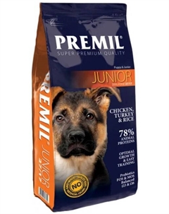 Корм для собак Junior 3 кг Premil