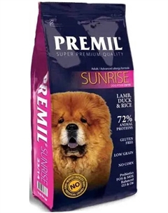 Корм для собак Sunrise 15 кг Premil