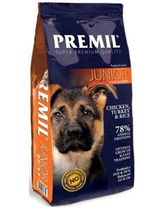 Корм для собак Junior 15 кг Premil