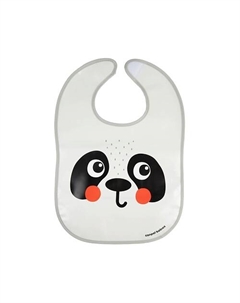 Моющийся нагрудник с карманом BabiesBoo панда Canpol babies